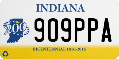 IN license plate 909PPA