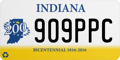 IN license plate 909PPC