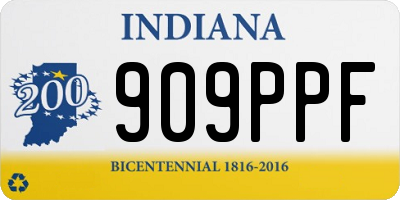 IN license plate 909PPF