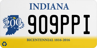IN license plate 909PPI