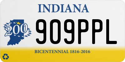 IN license plate 909PPL