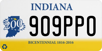 IN license plate 909PPO
