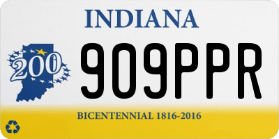 IN license plate 909PPR
