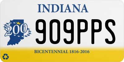 IN license plate 909PPS