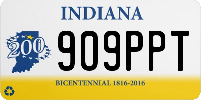 IN license plate 909PPT