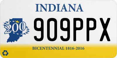 IN license plate 909PPX