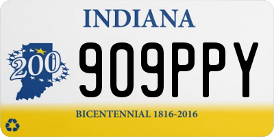 IN license plate 909PPY