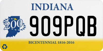 IN license plate 909PQB
