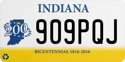 IN license plate 909PQJ