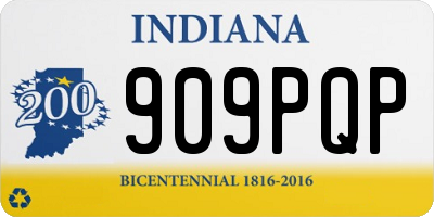 IN license plate 909PQP