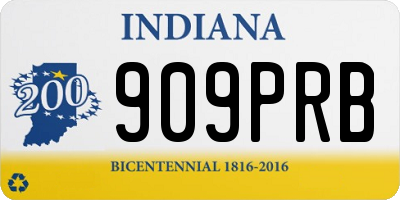 IN license plate 909PRB