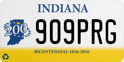 IN license plate 909PRG