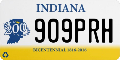 IN license plate 909PRH