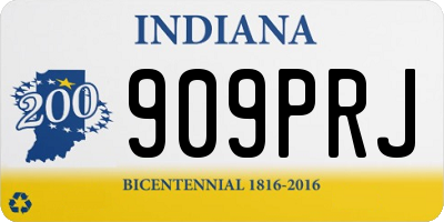IN license plate 909PRJ