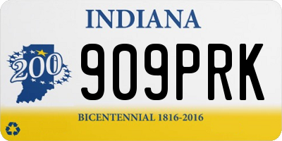 IN license plate 909PRK