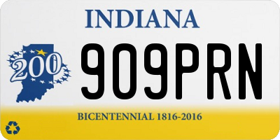 IN license plate 909PRN