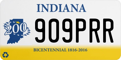 IN license plate 909PRR