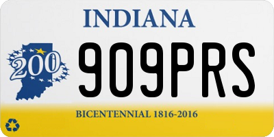 IN license plate 909PRS
