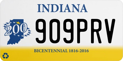IN license plate 909PRV