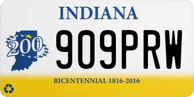 IN license plate 909PRW