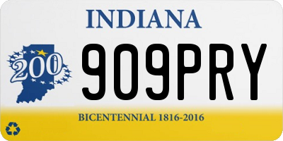 IN license plate 909PRY