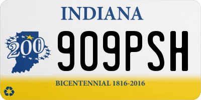 IN license plate 909PSH