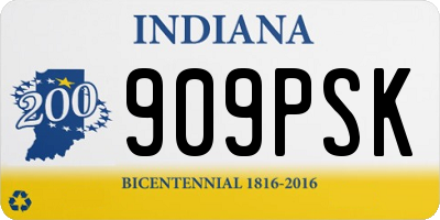 IN license plate 909PSK
