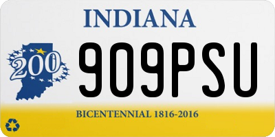 IN license plate 909PSU