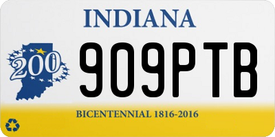 IN license plate 909PTB