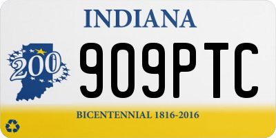 IN license plate 909PTC