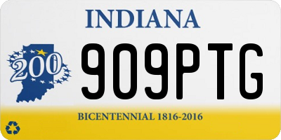 IN license plate 909PTG