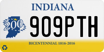 IN license plate 909PTH