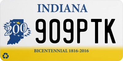 IN license plate 909PTK