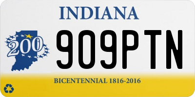 IN license plate 909PTN