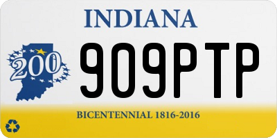 IN license plate 909PTP