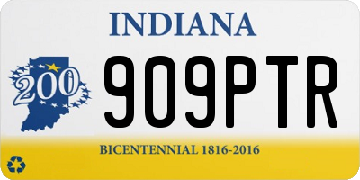 IN license plate 909PTR