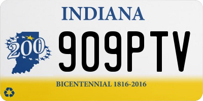 IN license plate 909PTV