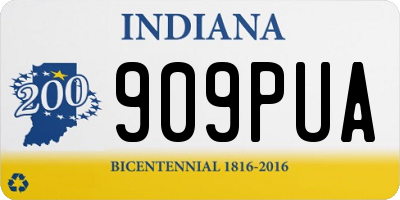 IN license plate 909PUA