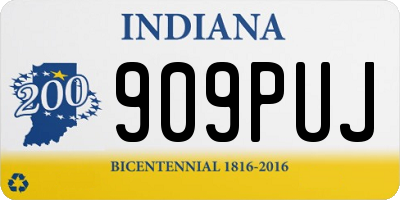 IN license plate 909PUJ
