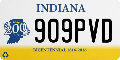 IN license plate 909PVD