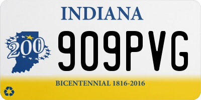 IN license plate 909PVG