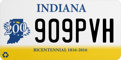 IN license plate 909PVH