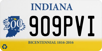 IN license plate 909PVI