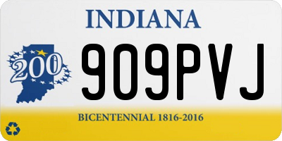 IN license plate 909PVJ
