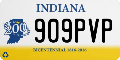 IN license plate 909PVP