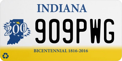 IN license plate 909PWG