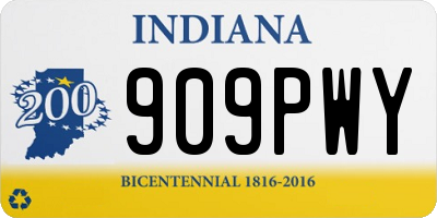 IN license plate 909PWY