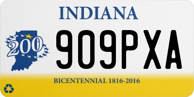 IN license plate 909PXA