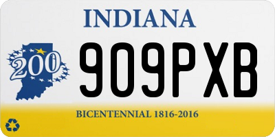 IN license plate 909PXB