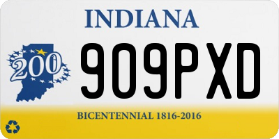IN license plate 909PXD